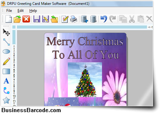 Christmas Greeting Card Maker software