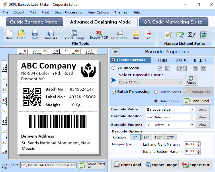 Barcode Label Maker - Corporate Edition
